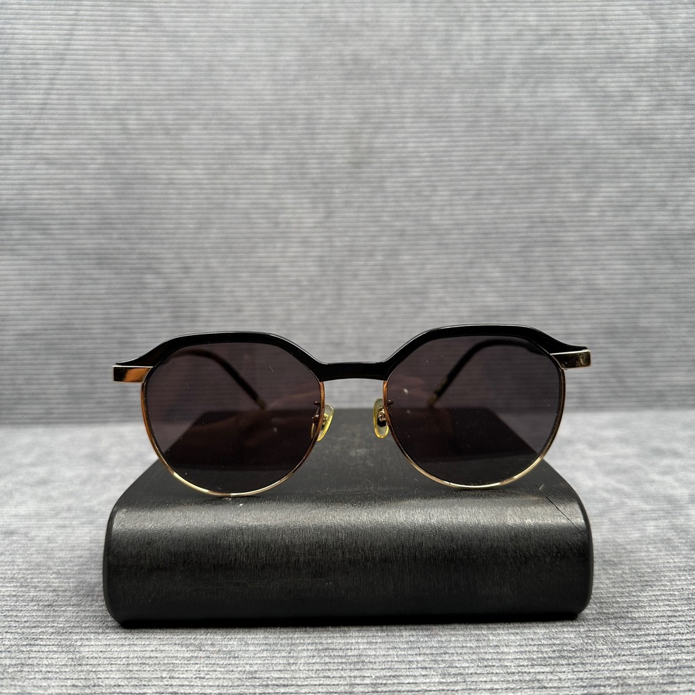 LASH Daze BKG16 Black Gold Geometric Clubmaster Y2K Sunglasse Finished 55-19-148
